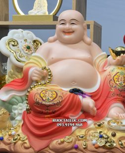 tượng Phật Di Lặc gấm như ý đẹp