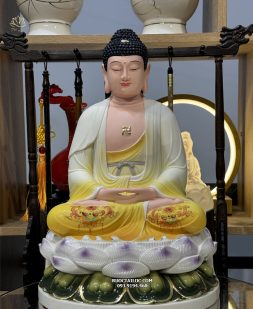 Tượng Phật A Di Đà Gấm Vàng Poly nhiều kích thước