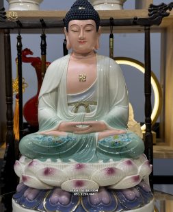 tượng Phật A Di Đà Bằng Poly xanh ngọc đẹp